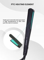 ⁦أولسنمارك جهاز فرد الشعر من السيراميك أسود 400جرام⁩ - الصورة ⁦5⁩