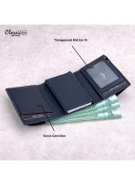 ⁦كلاسيك ميلانو محفظة كلاسيك ميلانو بحماية RFID للرجال والنساء - حامل بطاقات أوتوماتيكي بتصميم بوب أب - محفظة بطاقات آمنة ومدمجة للرجال - محفظة أنيقة للرجال والنساء⁩ - الصورة ⁦4⁩