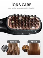 ⁦بيستيس  مجفف شعر احترافي 3 في 1 بقوة 1200 واط، سيراميك، 3 إعدادات للحرارة/سرعتين، مجفف شعر ومصفف شعر بخطوة واحدة - أسود⁩ - الصورة ⁦4⁩