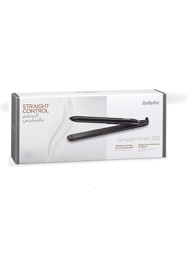 dafd313f-7a0f-48e7-a798-9e01e5b6e20c.jpg بيبي ليس مكواة تمليس الشعر من بيبيليس سموث فينيش 230 | ألواح سيراميك تيتانيوم لتصفيف فعال | إعدادات حرارة قابلة للتعديل لتصفيف متعدد الاستخدامات | نتائج بجودة صالون في المنزل |موديل ST250SDE باللون الأسود أسود - الصورة 1