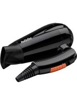 بيبي ليس مجفف شعر بيبيليس | أداء تجفيف قوي بقدرة 2000 واط مع جهد مزدوج لراحة السفر | 2 إعدادات حرارة وسرعة مع وقت تجفيف سريع | تصميم خفيف الوزن وقابل للنقل | الموديل 5344SDE – أسود أسود - Image 4