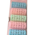 مجموعة بكرات شعر احترافية ذاتية اللصق، من 4 قطع متعدد الألوان