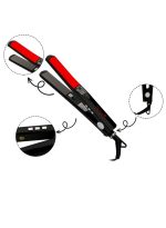 ⁦جيجارا جهاز كي شعر رقمي مسطح من السيراميك والتيتانيوم أسود/أحمر⁩ - الصورة ⁦6⁩