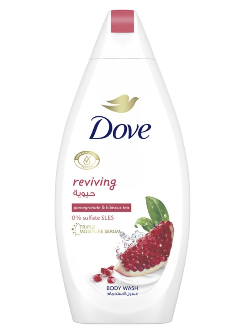 e05780c8-051a-4891-93e5-2a3e7e9b1414.jpg دوف غسول الجسم المنعش بالرمان والشاي الكركديه لترطيب البشرة - الصورة 1