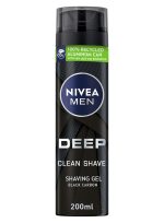 نيفيا جل حلاقة عميق للتنظيف العميق للرجال، كربون أسود مضاد للبكتيريا، 200 مل 200ملليلتر