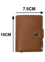 ⁦كلاسيك ميلانو محفظة كلاسيك ميلانو بحماية RFID للرجال والنساء - حامل بطاقات أوتوماتيكي بتصميم بوب أب - محفظة بطاقات آمنة ومدمجة للرجال - محفظة أنيقة للرجال والنساء⁩ - الصورة ⁦4⁩