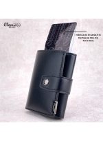 ⁦كلاسيك ميلانو محفظة كلاسيك ميلانو بحماية RFID للرجال والنساء - حامل بطاقات أوتوماتيكي بتصميم بوب أب - محفظة بطاقات آمنة ومدمجة للرجال - محفظة أنيقة للرجال والنساء⁩ - الصورة ⁦2⁩