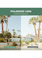 ⁦بازار نظارات شمسية مستقطبة للرجال والنساء - حماية من الأشعة فوق البنفسجية 400 - نظارات شمسية بتصميم كلاسيكي⁩ - الصورة ⁦3⁩