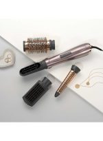 بيبي ليس فرشاة  تصفيف الهواء 1000 من بيبيليس | إعدادات حرارة قابلة للتعديل 2 + إعداد بارد | تقنية الأيونات لشعر خالي من التجعد | ملحق تجعيد مخروطى، مكثف وحاقن تجفيف دقيق مع حقيبة حرارية مجانية –موديل AS136SDE باللون البنفسجي. أرجواني - Image 6