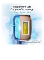 ⁦ملاي جهاز T14 لإزالة الشعر مزود بثلاث عدسات واحدة لشعر الجسم وواحدة لإزالة التجاعيد وشد البشرة وواحدة لإزالة حب الشباب باللون الأزرق الداكن⁩ - الصورة ⁦5⁩