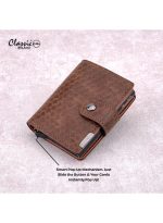 ⁦كلاسيك ميلانو محفظة كلاسيك ميلانو بحماية RFID للرجال والنساء - حامل بطاقات أوتوماتيكي بتصميم بوب أب - محفظة بطاقات آمنة ومدمجة للرجال - محفظة أنيقة للرجال والنساء⁩ - الصورة ⁦3⁩