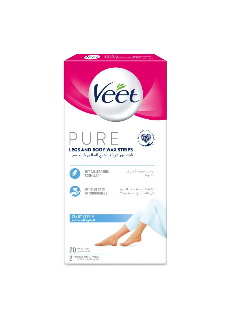 eeac8874-3bc6-48a5-899f-0426bc824d4a.jpg شرائط شمع بيور للساقين والجسم من 20 شريطاً - الصورة 1