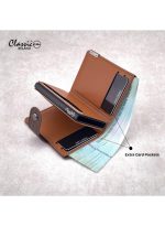 ⁦كلاسيك ميلانو محفظة كلاسيك ميلانو بحماية RFID للرجال والنساء - حامل بطاقات أوتوماتيكي بتصميم بوب أب - محفظة بطاقات آمنة ومدمجة للرجال - محفظة أنيقة للرجال والنساء⁩ - الصورة ⁦4⁩