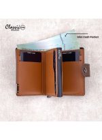 ⁦كلاسيك ميلانو محفظة كلاسيك ميلانو بحماية RFID للرجال والنساء - حامل بطاقات أوتوماتيكي بتصميم بوب أب - محفظة بطاقات آمنة ومدمجة للرجال - محفظة أنيقة للرجال والنساء⁩ - الصورة ⁦5⁩