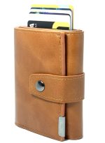 ⁦كلاسيك ميلانو محفظة كلاسيك ميلانو بحماية RFID للرجال والنساء - حامل بطاقات أوتوماتيكي بتصميم بوب أب - محفظة بطاقات آمنة ومدمجة للرجال - محفظة أنيقة للرجال والنساء⁩ - الصورة ⁦5⁩