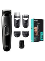 براون مجموعة أدوات التشذيب 6 في 1 من السلسلة 3 للحية والشعر