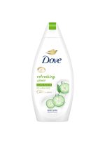 دوف غسول الاستحمام لمسة انتعاش لتغذية البشرة بخلاصة الخيار والشاي الأخضر بتقنية مزيج تجديد الترطيب 500ملليلتر