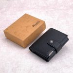 كلاسيك ميلانو محفظة كلاسيك ميلانو بحماية RFID للرجال والنساء - حامل بطاقات أوتوماتيكي بتصميم بوب أب - محفظة بطاقات آمنة ومدمجة للرجال - محفظة أنيقة للرجال والنساء