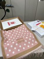Brown and pink polka dot scarf - Image 6