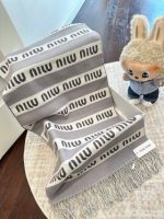 gray and white scarf - Image 7