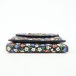 MIU MIU Leather Wallet Compact Flower Black Multicolor Used - Image 5