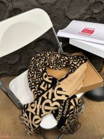 brown letter scarf - Image 2