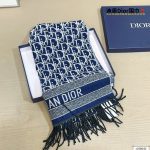 Dior Oblique Scarf blue - Image 2
