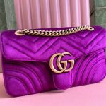 GG Velvet Small Marmont shoulder bag - Image 6
