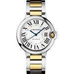 BALLON BLEU DE CARTIER, 36 MM, YELLOW GOLD AND STEEL