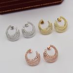 Etincelle de Cartier hoop earrings, triple row, paved - Image 9