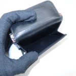 MIU MIU Leather Wallet Compact Flower Black Multicolor Used - Image 14