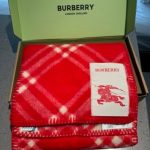 Check Wool Scarf Crayon red - Image 6