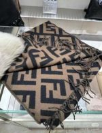 FF Scarf Brown cashmere scarf - Image 3