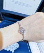 Diamond Loop Full Motif Diamond Bracelet - Image 4