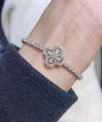 Diamond Loop Full Motif Diamond Bracelet - Image 5