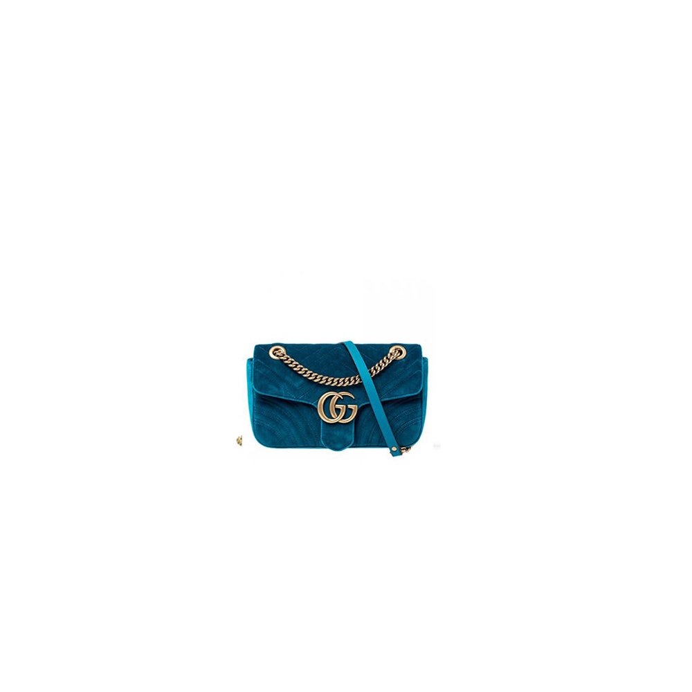 2-1-6.jpg GG Velvet Small Marmont shoulder bag - Image 1