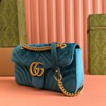 GG Velvet Small Marmont shoulder bag - Image 3