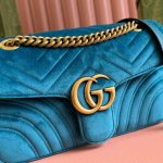 GG Velvet Small Marmont shoulder bag - Image 6