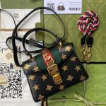 GG Sylvie Bee Star mini leather bag - Image 2