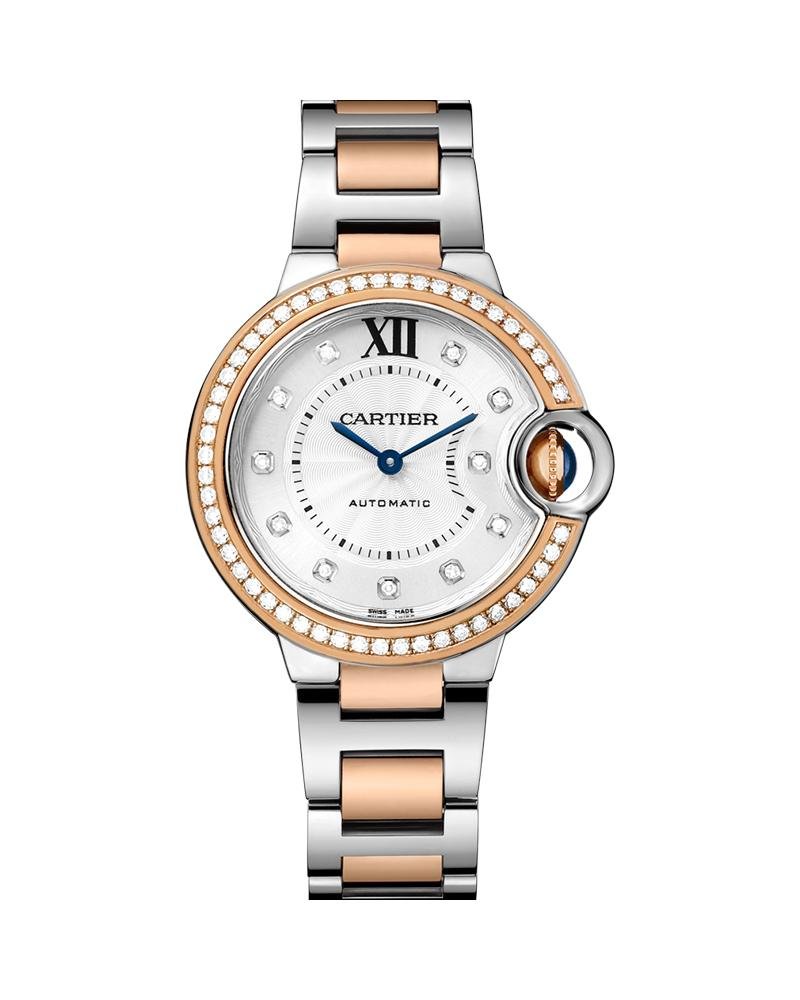20e3cebeb0224c0b9349f3788c63c3d0.jpg BALLON BLEU DE CARTIER, 33 MM, ROSE GOLD, STEEL, DIAMONDS - Image 1