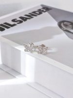 Classic Butterfly Diamond Petite Stud Earrings - Image 3