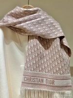 Dior Oblique Scarf Rose - Image 7