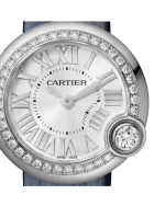 BALLON BLANC DE CARTIER WATCH 26 MM, STEEL, DIAMONDS, LEATHER - Image 2