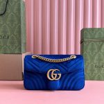 GG Velvet Small Marmont shoulder bag - Image 2