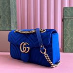 GG Velvet Small Marmont shoulder bag - Image 3