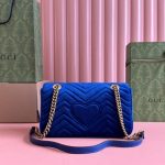 GG Velvet Small Marmont shoulder bag - Image 4