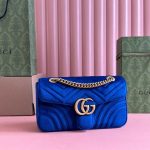 GG Velvet Small Marmont shoulder bag - Image 6