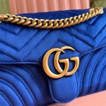 GG Velvet Small Marmont shoulder bag - Image 7