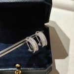 Circular diamond stud earrings - Image 7