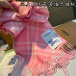 Check Cashmere Scarf pink - Image 10